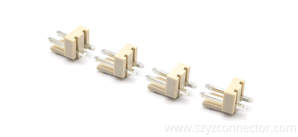VH3.96 wafer pin header connector: WAFER VH3.96 180-degree DIP NL66-V0 Beige 2P